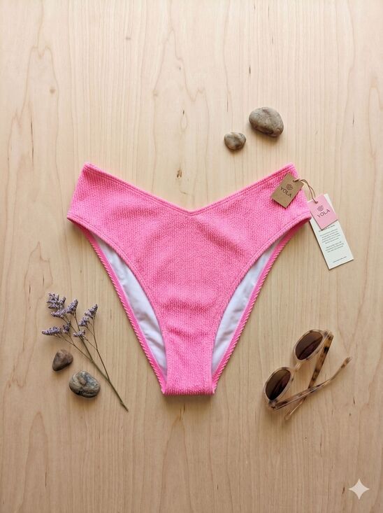 Victoria's Secret Other - Victoria’s Secret Pink High Leg Cheeky Swim Suit Bikini Bottom Size XL NEW!
